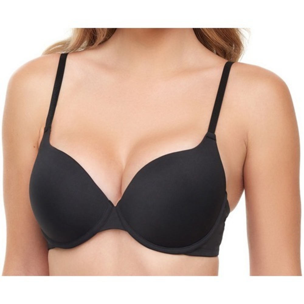 No Boundaries Womens Everyday Push Up Bra Black Size 34D